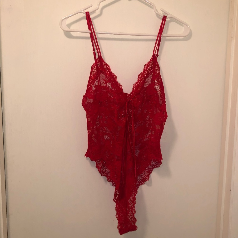 vintage Victorias secret high rise lingerie bodysuit